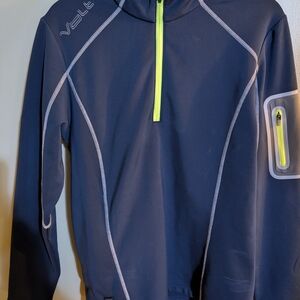 Women's Warming Heated Navy Athletic Top W/Power Pack